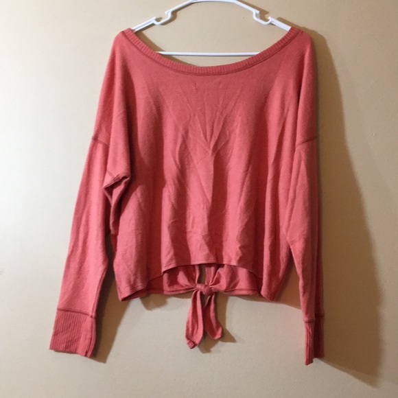 NWOT Abercrombie & Fitch Tie Front Sweater - Picture 5 of 7